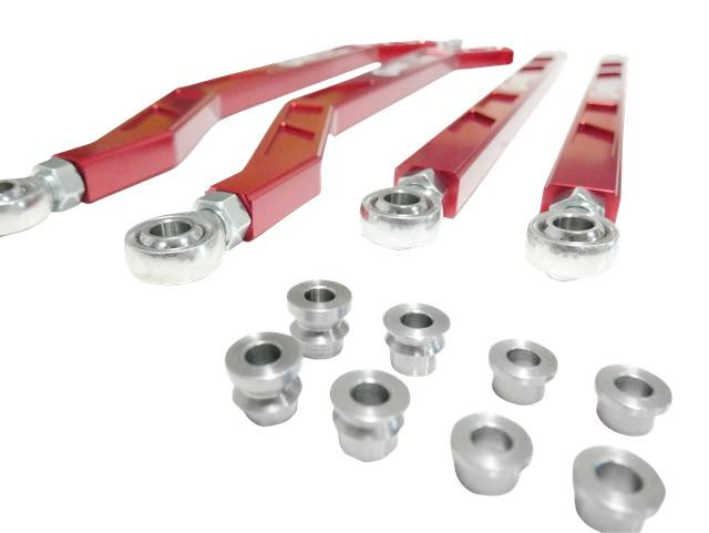 High Clearance Heavy Duty Radius Rod Set (4) - Red 17-24 Polaris