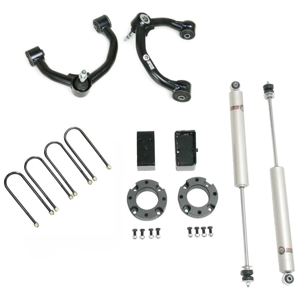 3 Inch Lift Kit Front Spacers w/ Rear Blocks, Shocks, and Control