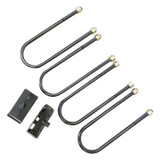 Freedom Off-Road 2" Rear Lift Blocks w/ Extended U-Bolts #FO-D30120+FO-D404 