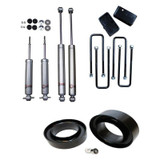 Freedom Off-Road 3" Front / 2" Rear Blocks w/ U-Bolts Lift Leveling  Kit with Shocks #FO-G301F30+FO-U30120+FO-G403+FO-G301-RWD 