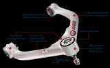 Freedom Off-Road Front Upper Control Arms for 1-3" Lift Uni-Ball #FO-G702FU-UB 