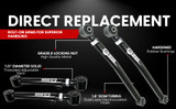 Freedom Off-Road Adjustable Front Upper Control Arms 0-6.5" Lift #FO-J703FU-ADJ 