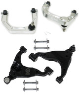 Freedom Off-Road Billet Front Upper Control Arms + OEM Replacement Lower Control Arms for 2-4" Lift (NON-KDSS) #FO-T702FU-BT+FO-T700FL 