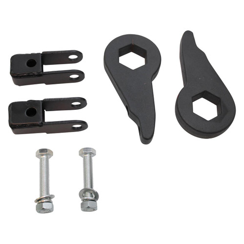 Freedom Off-Road 1"-3" Leveling Kit Torsion Keys w/ Shock Extenders #FO-G101F+FO-G406 