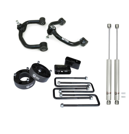 Freedom Off-Road 3" Lift Kit Front Spacers w/ Rear Blocks, Shocks, and Control Arms #FO-F604-3AL+FO-F304R+FO-F704FU 