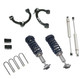  Front 3.5" Lift Struts w/ Rear 3" Blocks, Shocks, and Front Upper Control Arms #FO-F805-35-2-KIT+FO-F708FU 