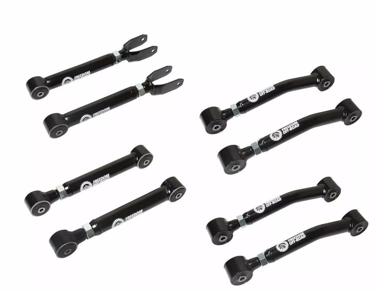 Armuje コンプリートセット Adjustable Upper and Lower Control Arms 0-8 Inch Lift 8 pc