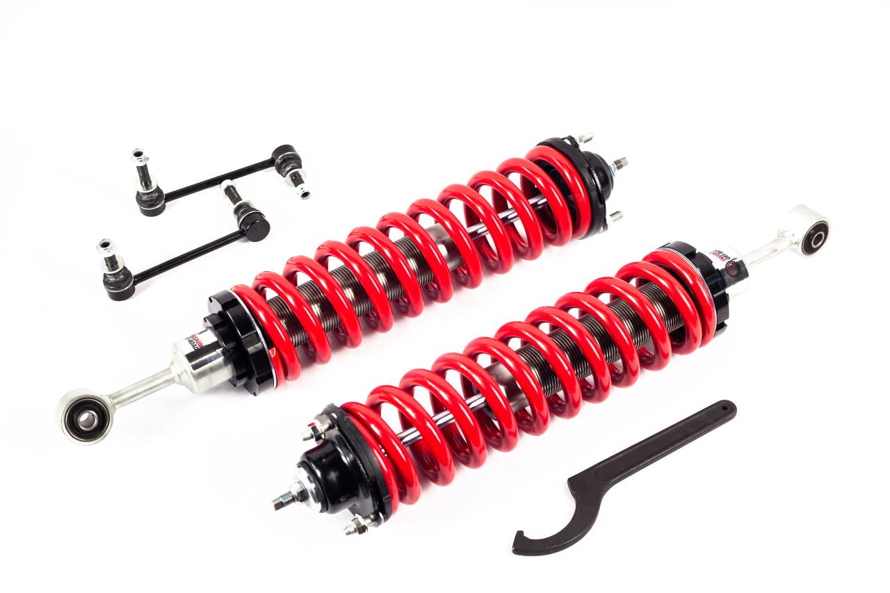 衝撃の激安コスパ・掘り出し物も 2.5-5 Inch Adjustable Coilovers w/ Extended End links 10-23 その他