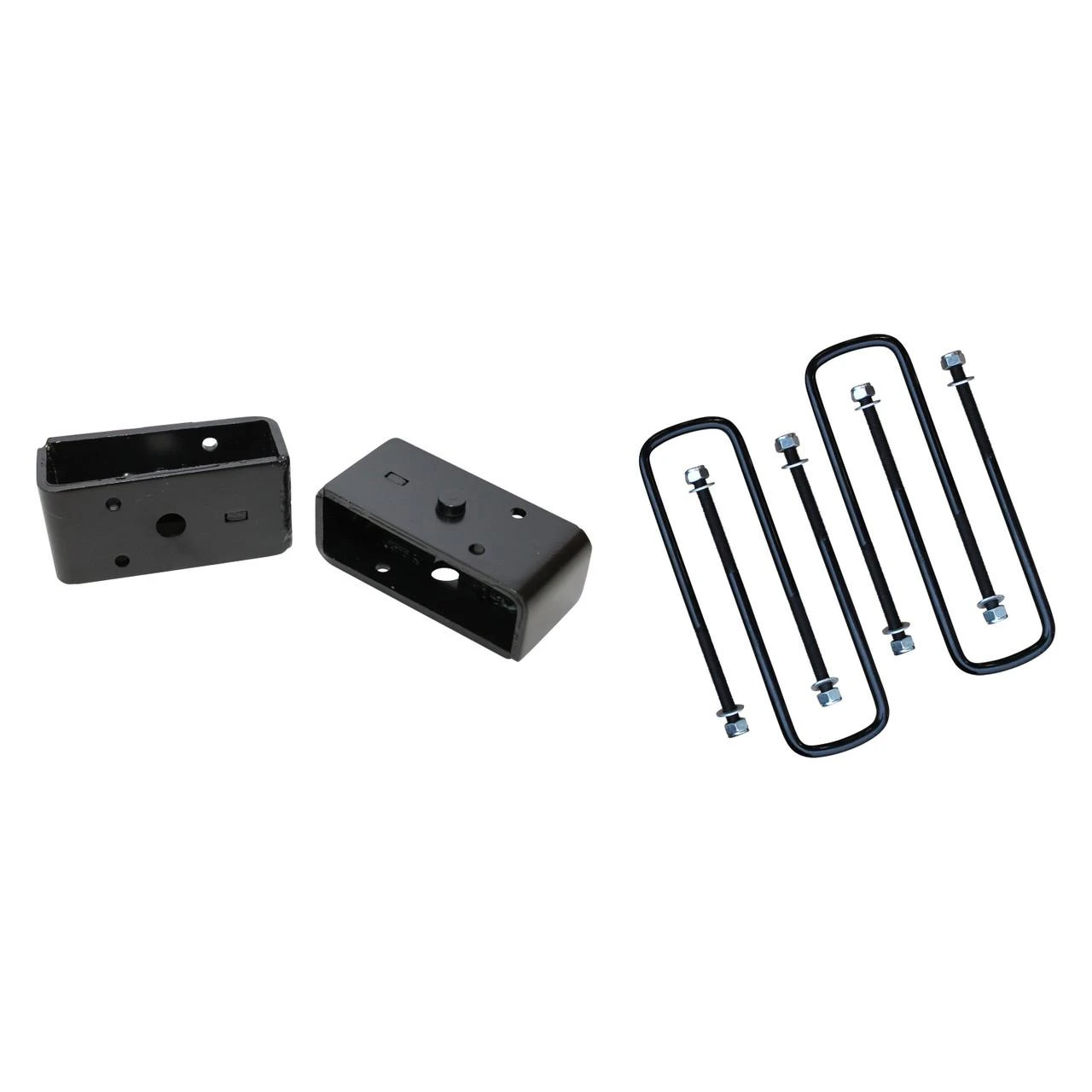 2 Inch Steel Rear Lift Blocks w/ Extended U-Bolts 88-99 chevrolet