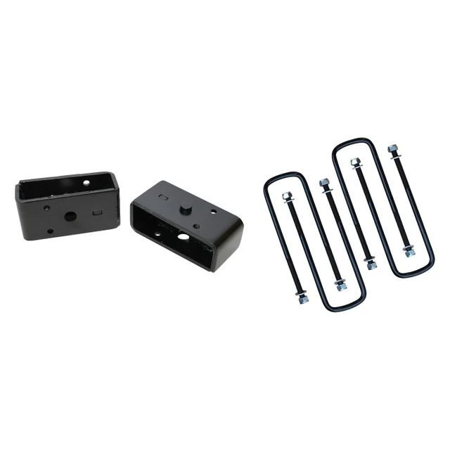 1-4 Inch Adjustable Coilovers 3 Inch Rear Lift Block and U-bolts