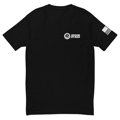 ◆BLACKBLOND◆ Vivid Hidden Slogan Short Sleeve T-shirt Blac freedom-off-road-short-sleeve-