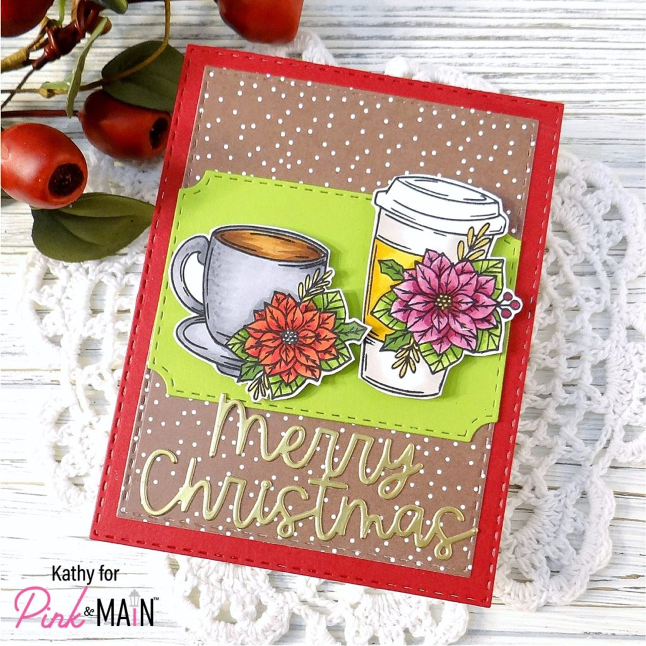 Wishing You a Very Merry Christmas with Handcrafted Elements Dies