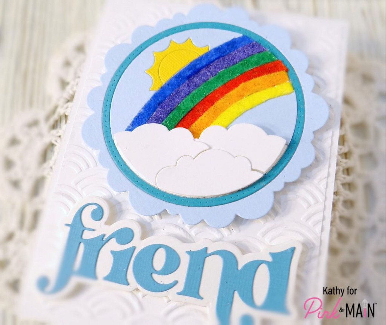 Rainbow Embossing Folder