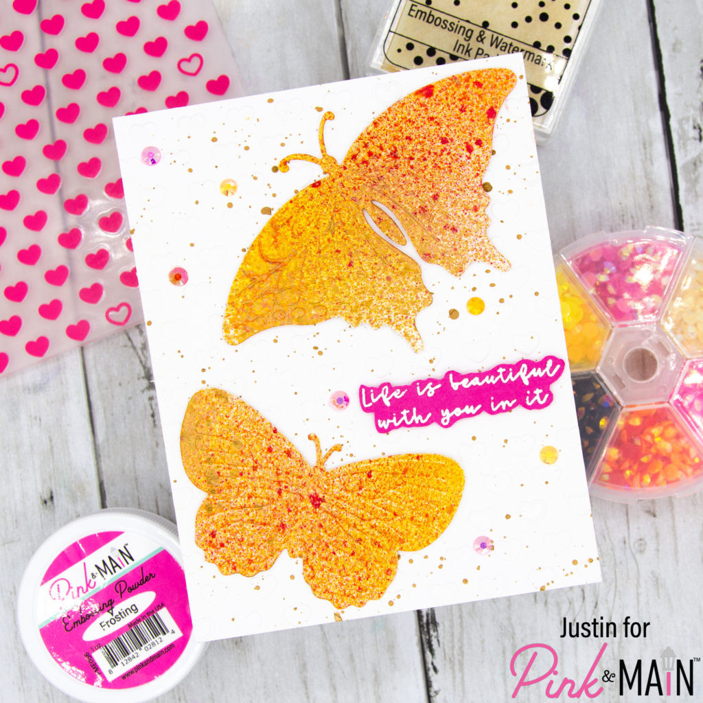 Butterflies Emboss & Cut Folder - Pink and Main LLC