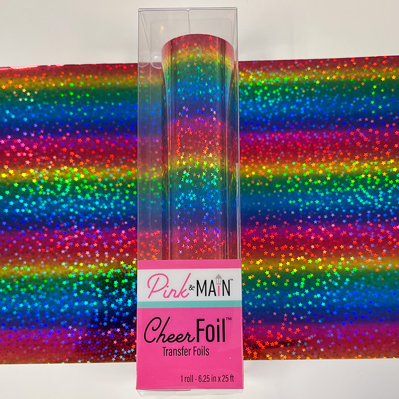 Starry Rainbow CheerFoil® - Pink and Main LLC