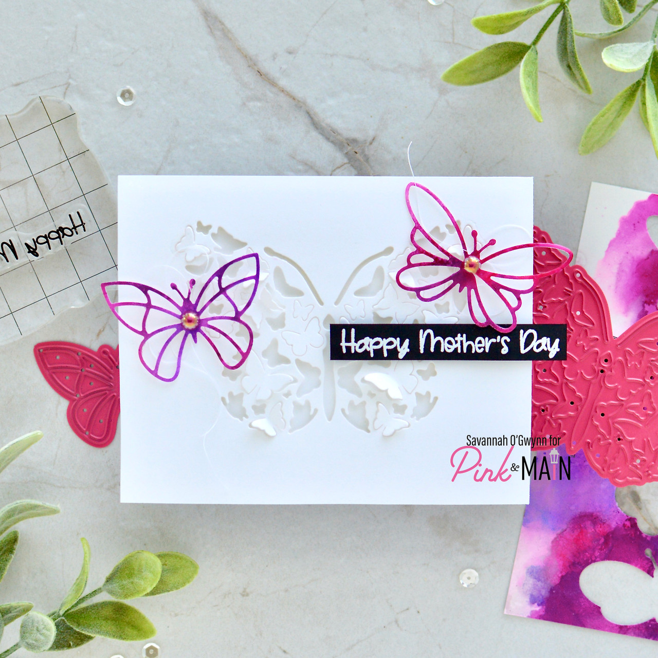 Layered Butterflies Dies - Pink and Main LLC