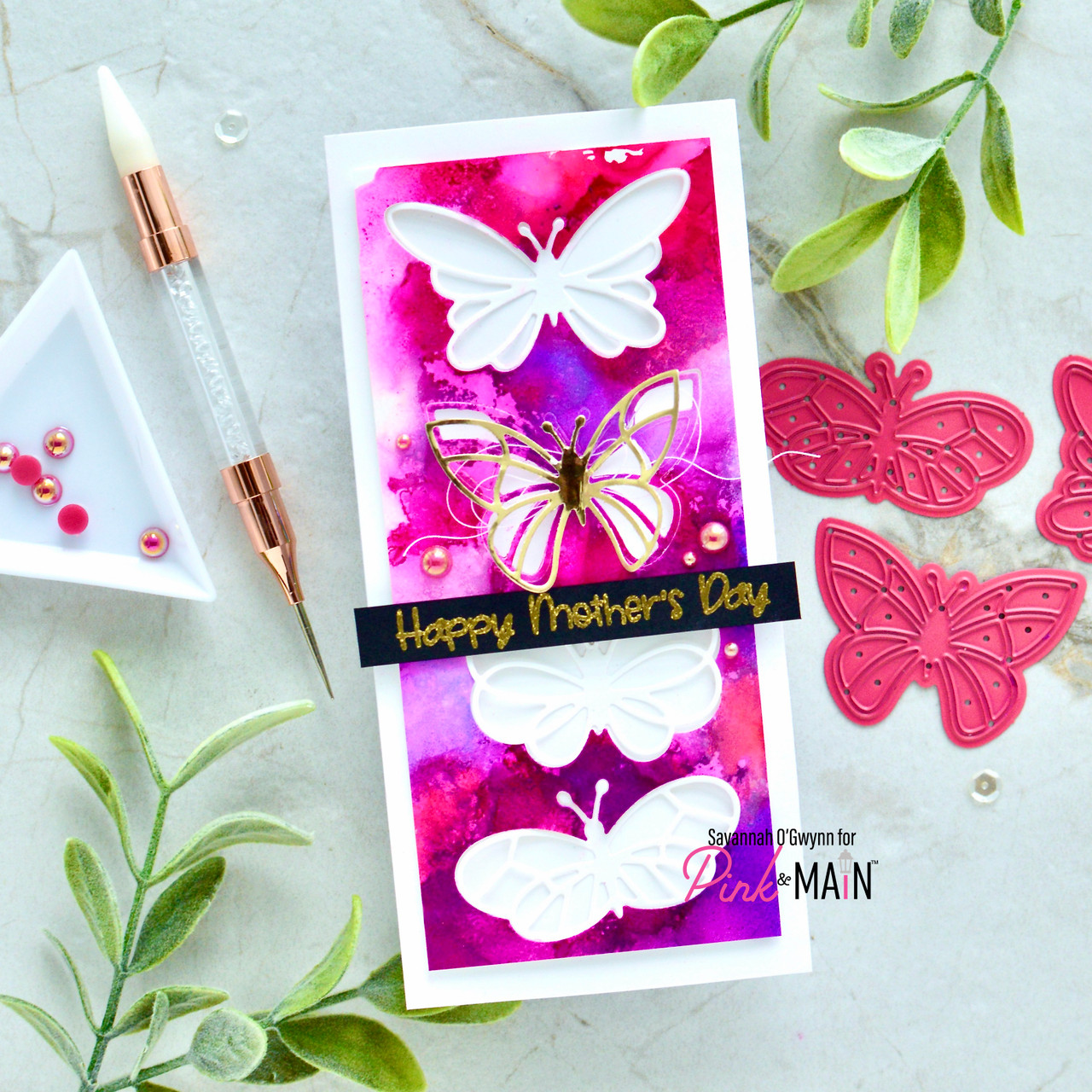 Layered Butterflies Dies - Pink and Main LLC