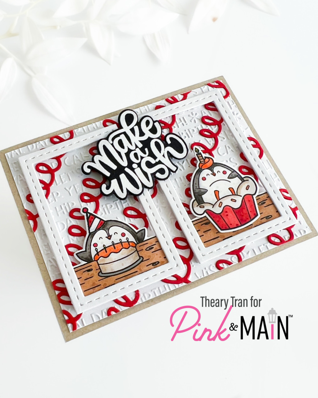 Birthday Wishes 6x6 Embossing Folder - Pink and Main LLC