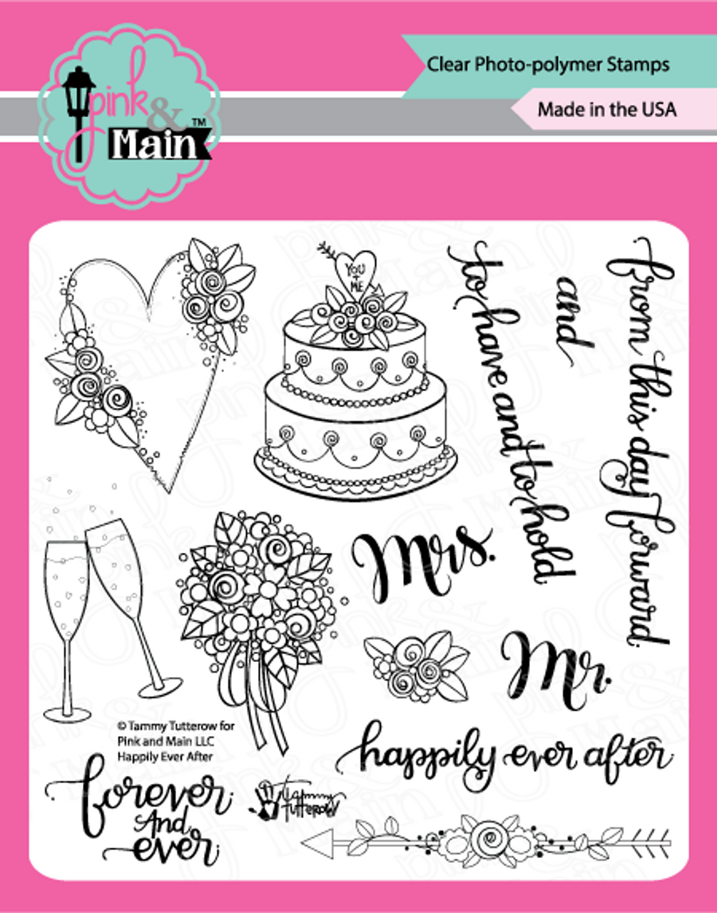 Happily Ever After Cake Stencil By