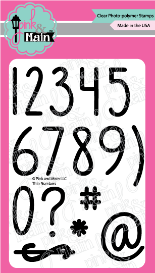 Thin Numbers - Pink and Main LLC