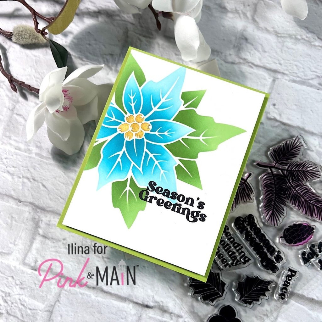 Poinsettia Stencil - Pink and Main LLC