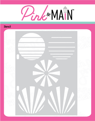 Circle Spotlights 1 Stencil - Pink and Main LLC