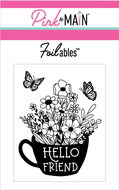 Hello Friend Flowers Foilables Panels