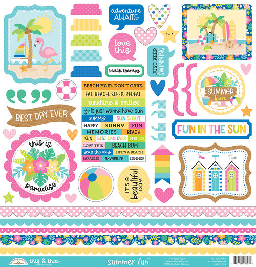 Summer Fun This & That Stickers - Doodlebug Designs