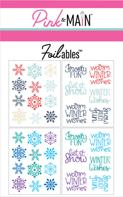 Winter Spotlight Sayings Foilables® Panels Winter Spotlight Sayings Foilables® Panels
