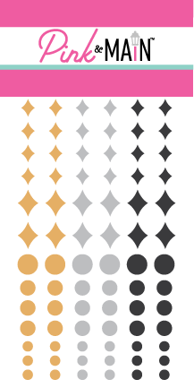 Classy Glitter Enamel Shapes