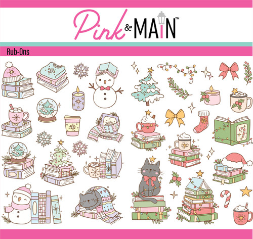 Winter Bookish Rub-ons
