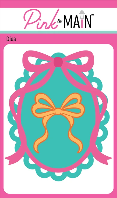 Fancy Oval with Bow Dies