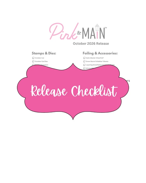 October 2026 Release Checklist