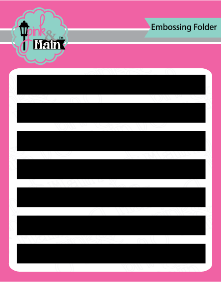 WIde Stripes embossing folder WIde Stripes embossing folder