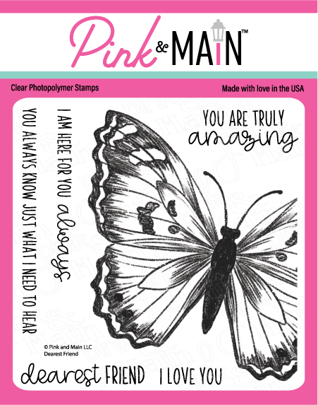 Pink and Main Dearest Friend stamp set