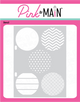 Circle Spotlights 1 Stencil - Pink and Main LLC