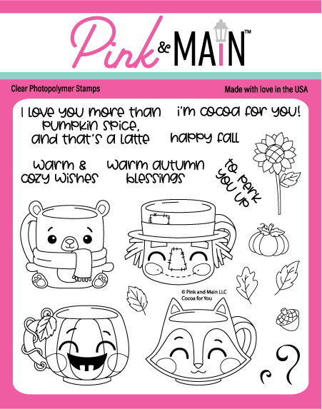 Pink and Main Cocoa for You Stamp set