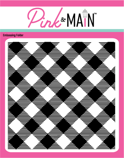 Buffalo Plaid 6x6 Embossing Folder - Pink and Main LLC