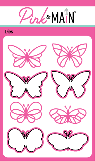 Layered Butterflies Dies - Pink and Main LLC