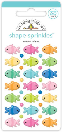 Summer School Shape Sprinkles - Doodlebug Designs - Pink and Main LLC