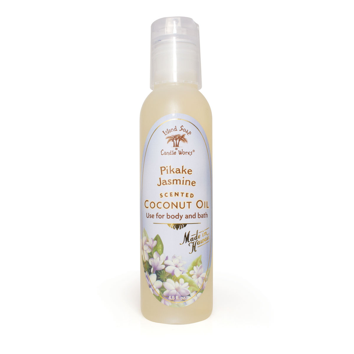 Pikake Jasmine - Soothing Bath and Body Coconut Oil - Island Soap
