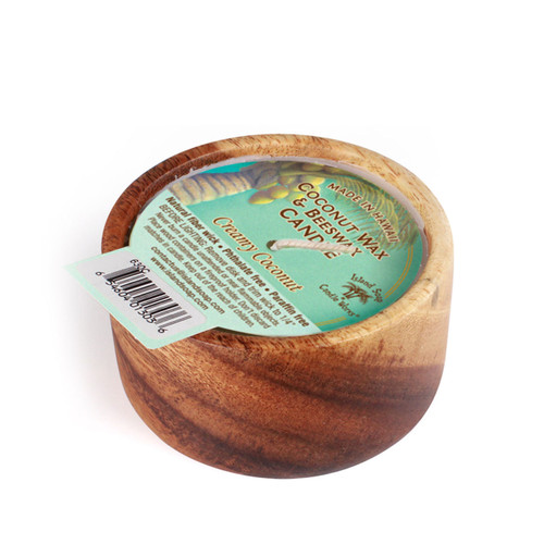 Creamy Coconut - monkeypod wood candle