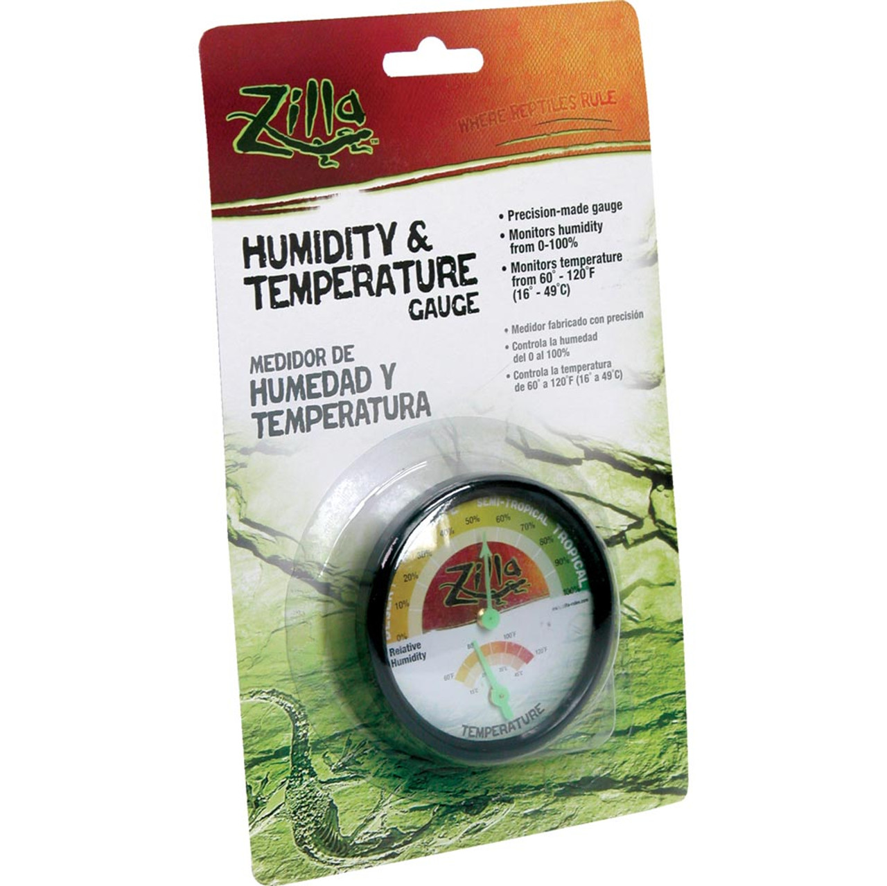 Zoo Med Precision Analog Thermometer & Humidity Gauge