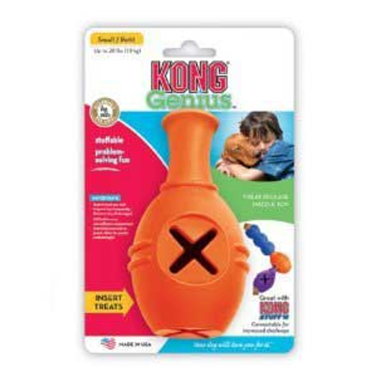 KONG Genius Leo Food Dispensing Assorted Dog Toy, Small