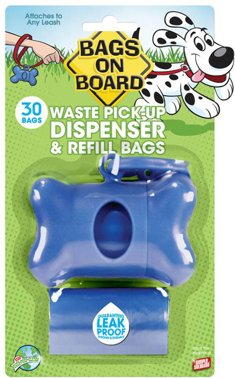 Bags On Board Blue Bone Dispenser-30-ct- 632039104017