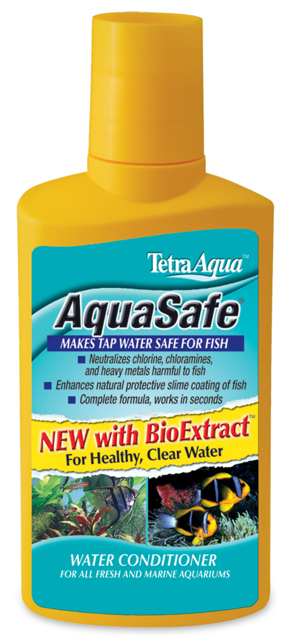 Tetra AquaSafe, Aquarium Water Conditioner, Makes Tap Water Safe, 8.45 oz.  