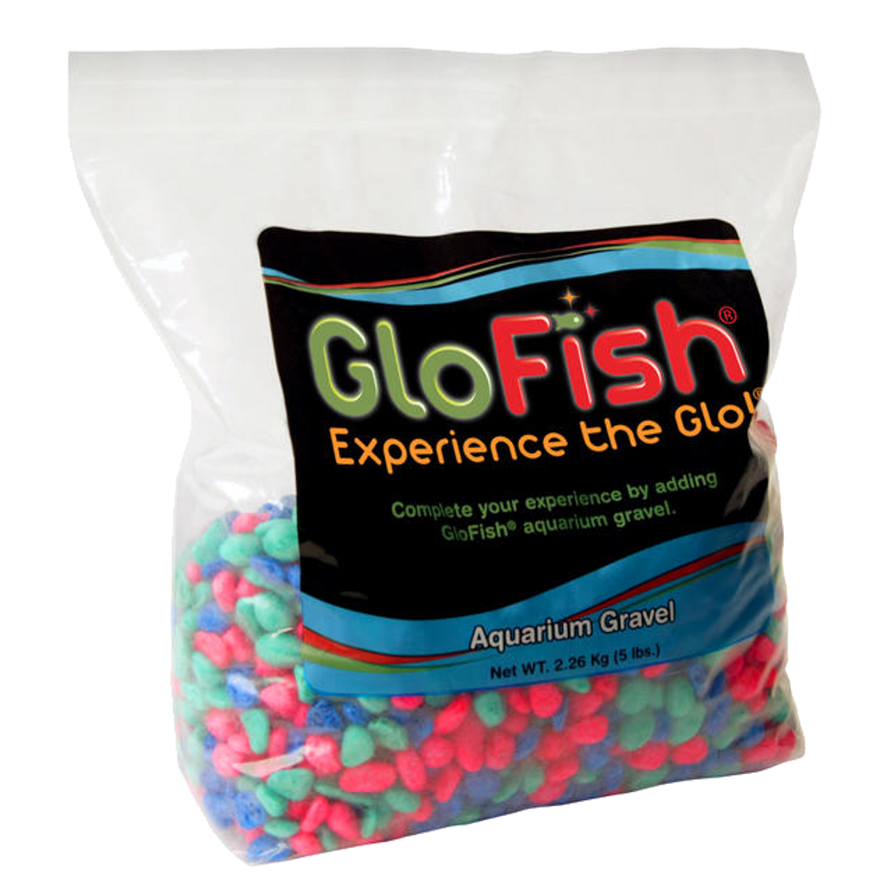 GloFish Aquarium Gravel, Pink/Green/Blue, 5-lb