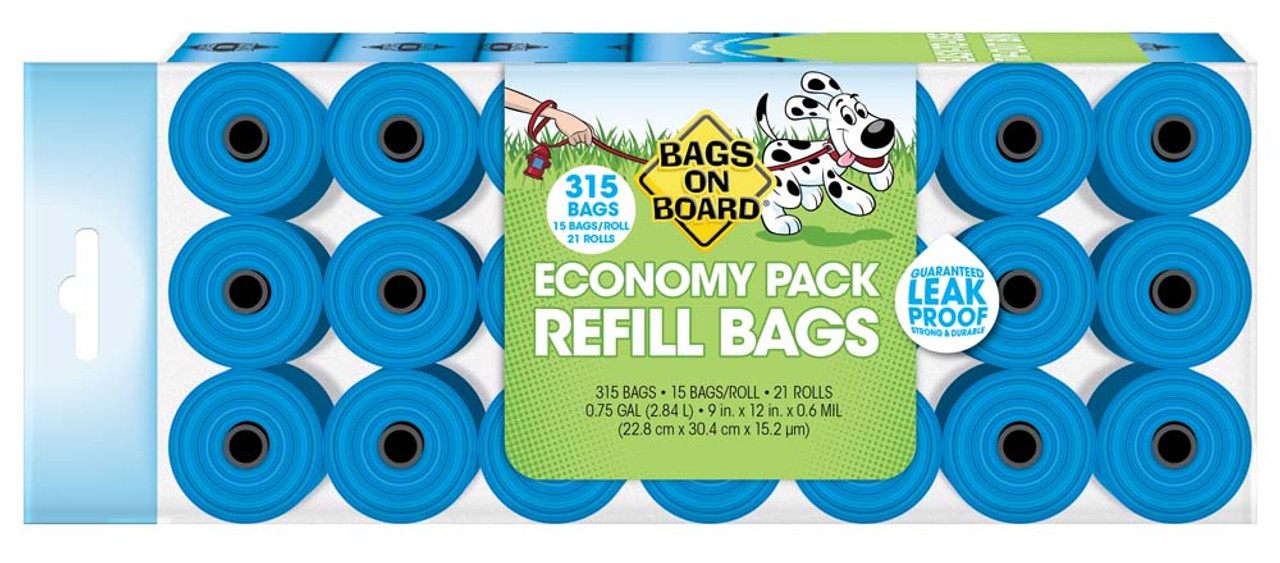 Bags on Board Blue Waste Bags Refill Pack