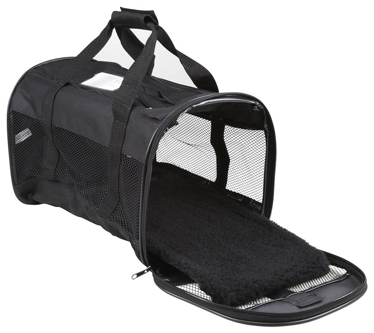 Petmate Soft Sided Pet Kennel Cab & Carrier, Medium, Black