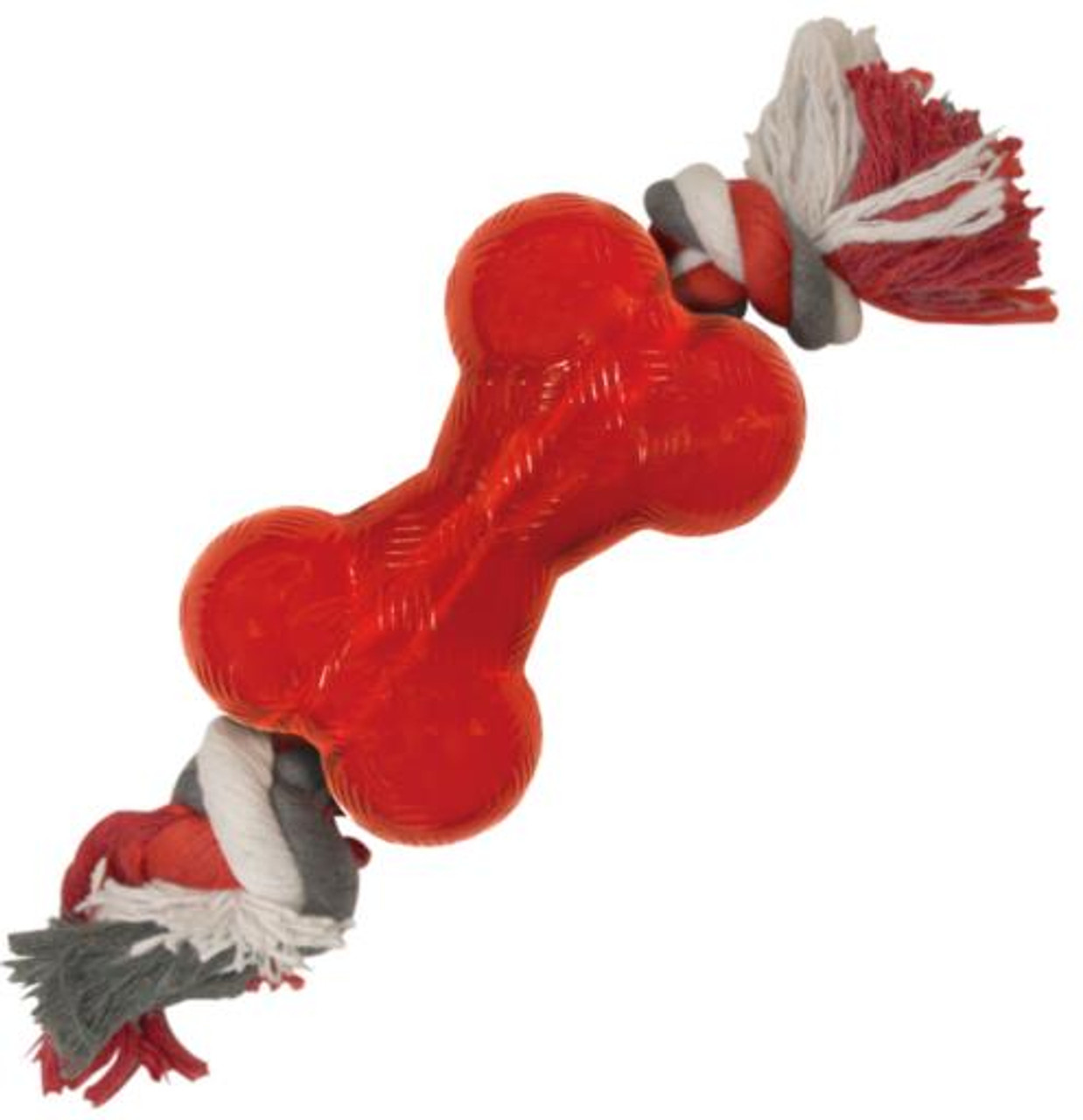 Ethical Red Play Strong Rubber Trident Dog Toy 6 in